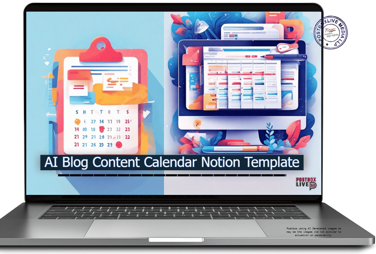 AI Blog Content Calendar Notion Template